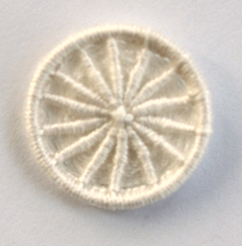 The most popular Dorset Button made today is called the Dorset 'Cartwheel' Button